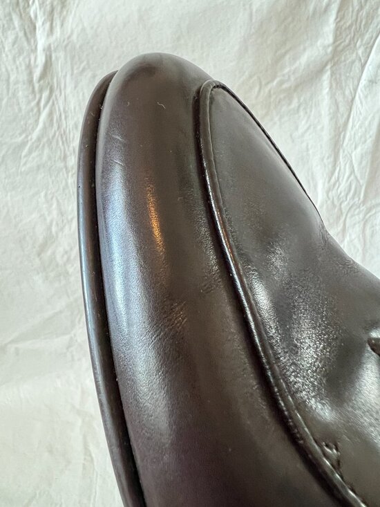 Del Toro loafer dark brown leather Milano slip on shoes US mens 11 EU 44 main image 10